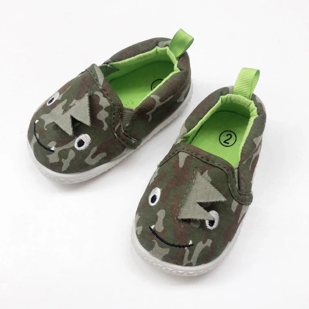 Wonder Nation baby boys camouflage dinosaur shoes